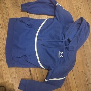 Under Armour Royal Blue Hoodie with White Trim